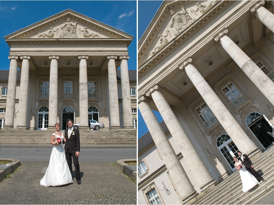 Hochzeitsfotografie im Aachener Kurpark, Casino Aachen und Hotel Quellenhof