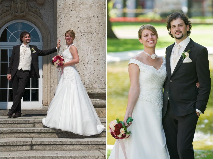 Hochzeitsfotografie im Aachener Kurpark, Casino Aachen und Hotel Quellenhof