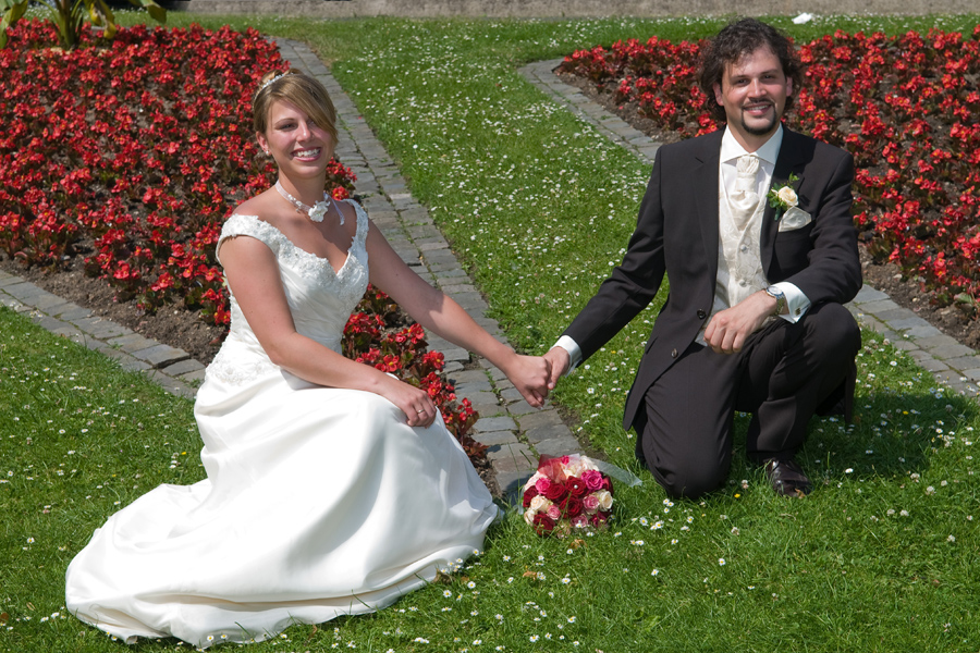 Hochzeitsfotografie im Aachener Kurpark, Casino Aachen und Hotel Quellenhof