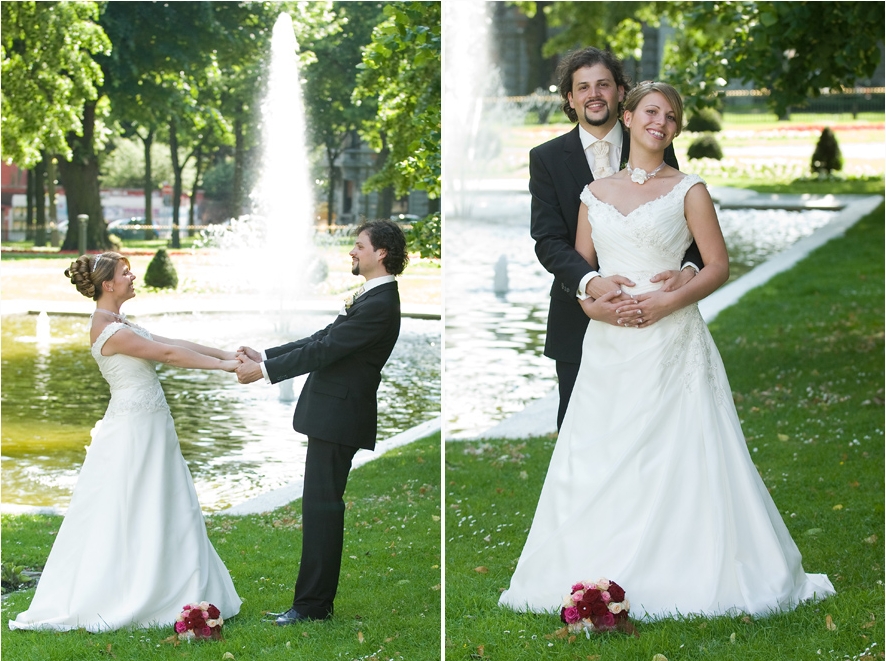 Hochzeitsfotografie im Aachener Kurpark, Casino Aachen und Hotel Quellenhof