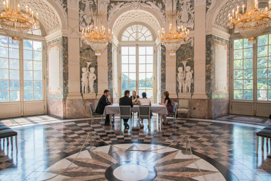 Standesamtliche Hochzeit im Schloss Benrath